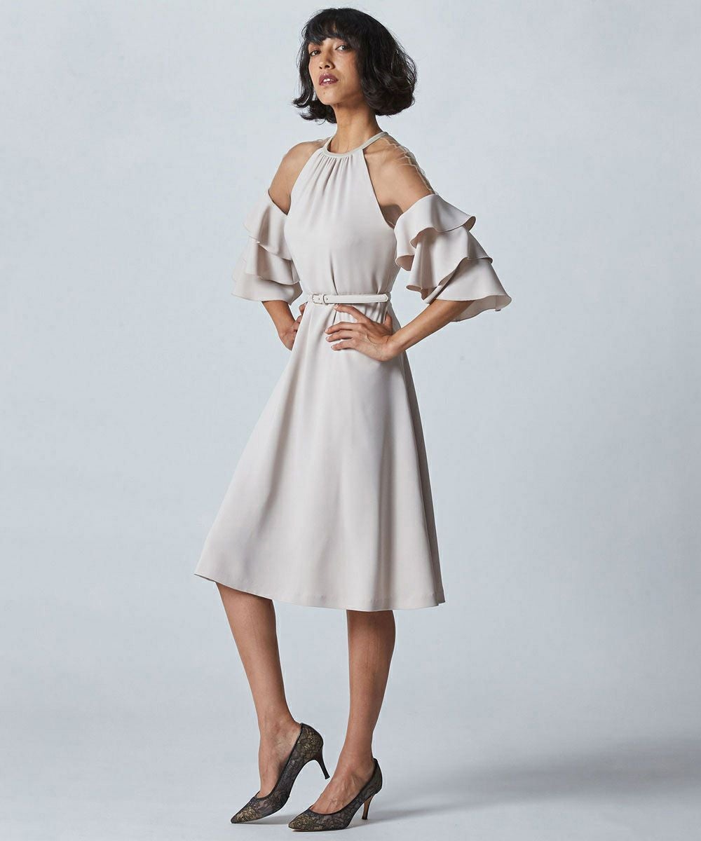 美品 Sov. ダブルスタンダードクロージング サテンチュールセットアップ Sov. / サテンチュールワンピース DRESS Night STORE | ダブル