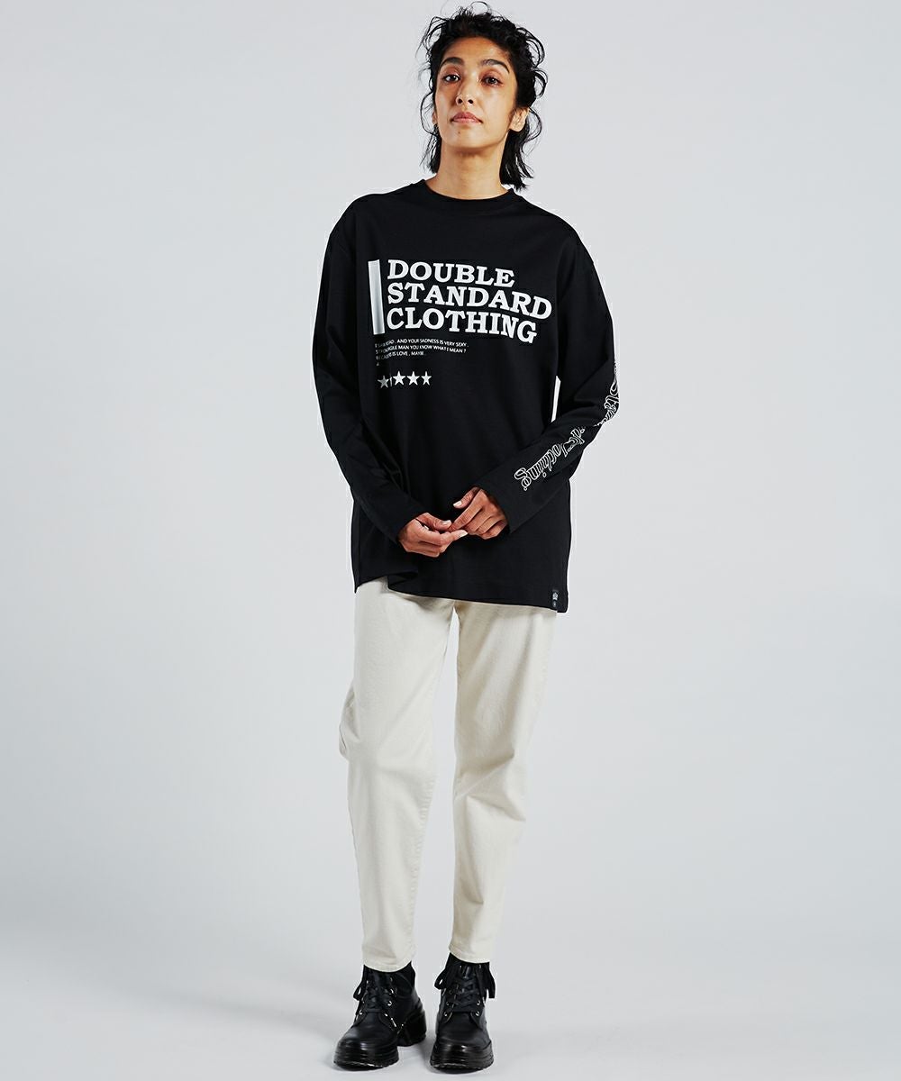 DOUBLE STANDARD CLOTHING　長袖 DSC / ビッグロゴロングTシャツ TOPS Night STORE | ダブル