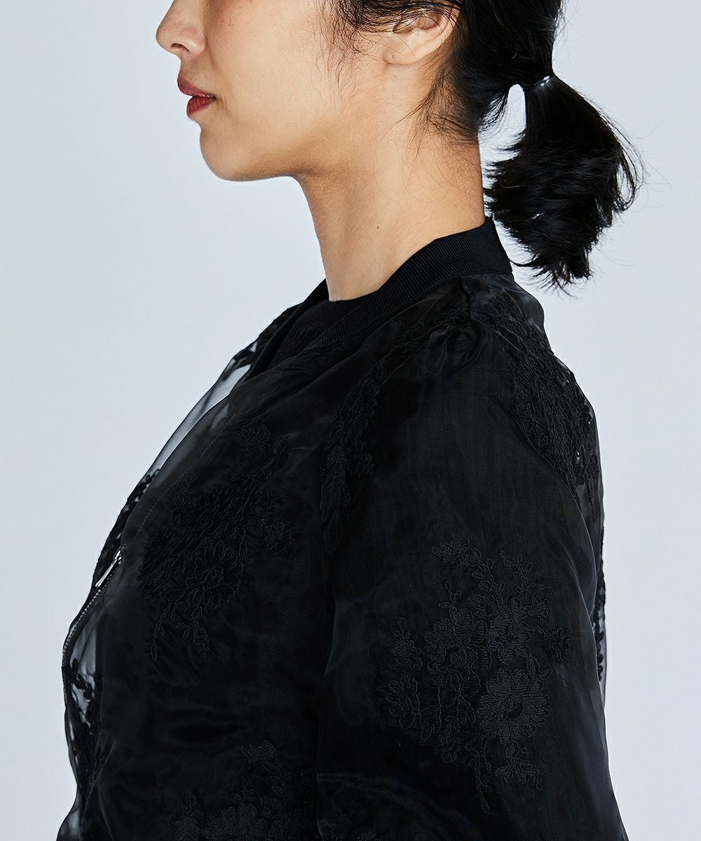 Sov. / 刺繍付きシースルーブルゾン TOPS Night STORE | ダブル