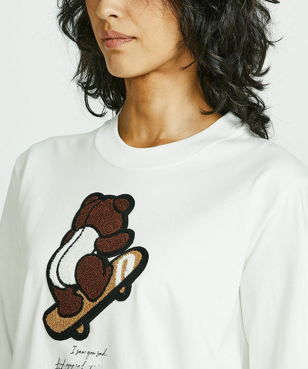 DSC / ベアワッペンロングTシャツ TOPS Night STORE | ダブル