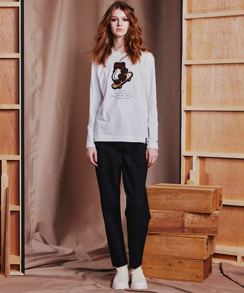 DSC / ベアワッペンロングTシャツ TOPS Night STORE | ダブル