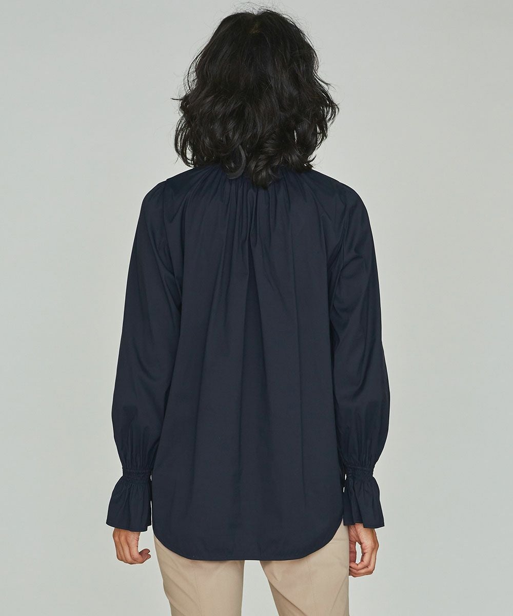 DSC /スタンドカラーフリルブラウス TOPS Night STORE | ダブル