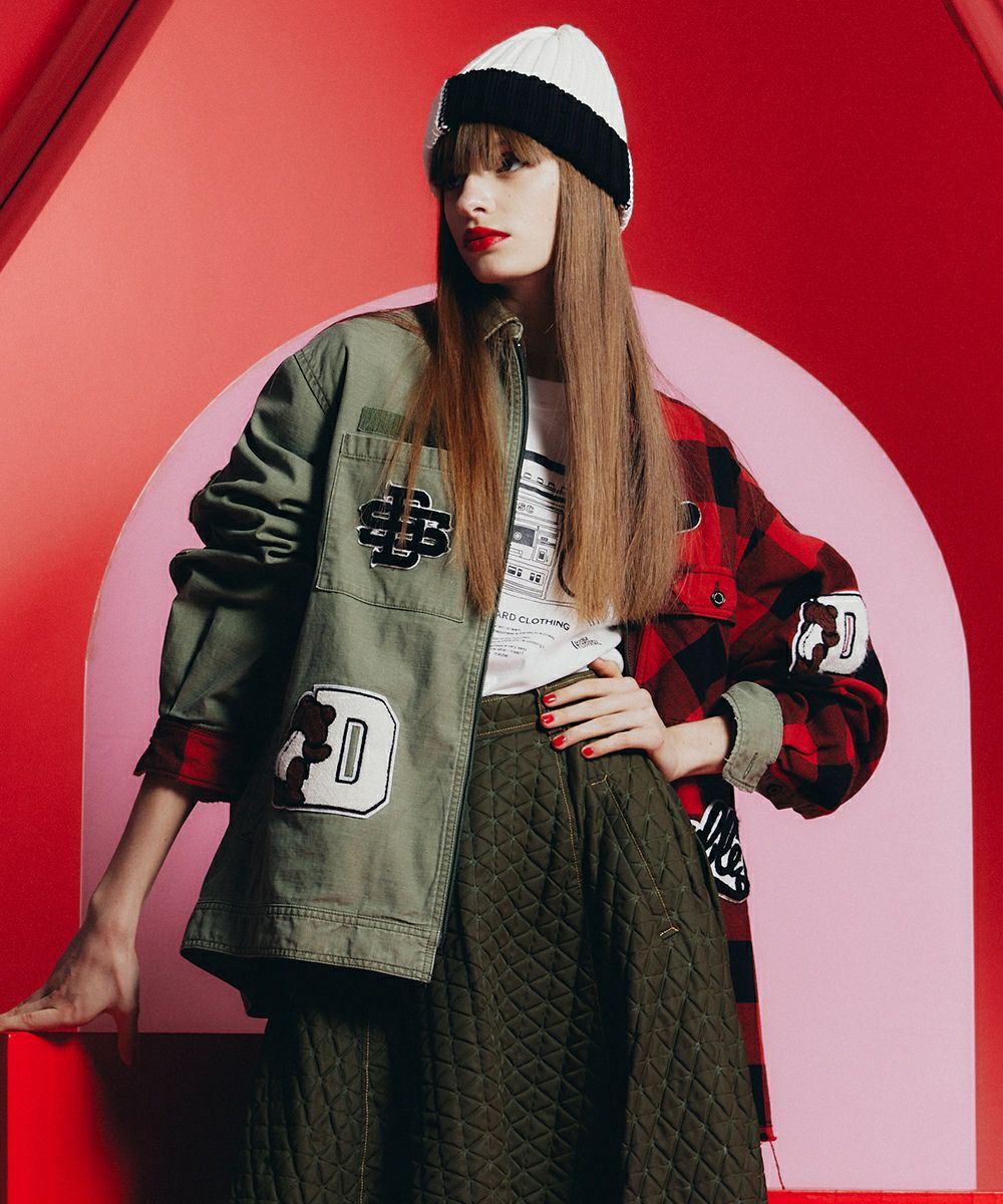 ダブルスタンダードクロージング レタードプリントシャツブラウス 38 DOUBLE STANDARD CLOTHING（ダブルスタンダードクロージング