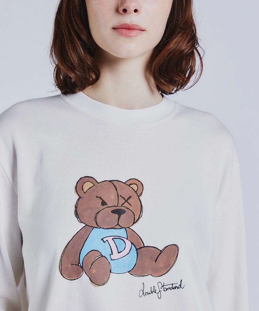 DSC / ベアプリントフライスTシャツ TOPS Night STORE | ダブル