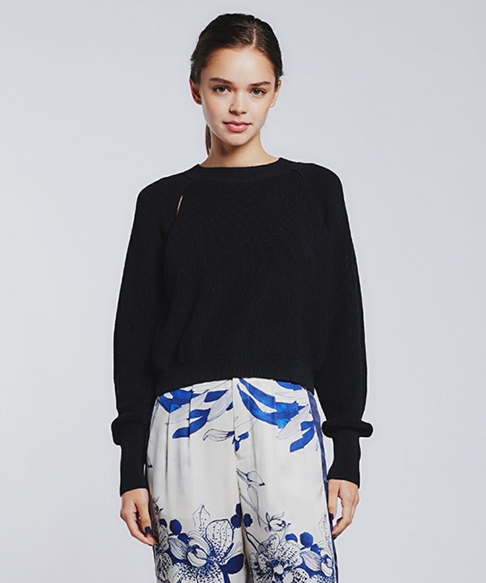 Sov. / カットアウトニットプルオーバー (SALE) TOPS Night STORE