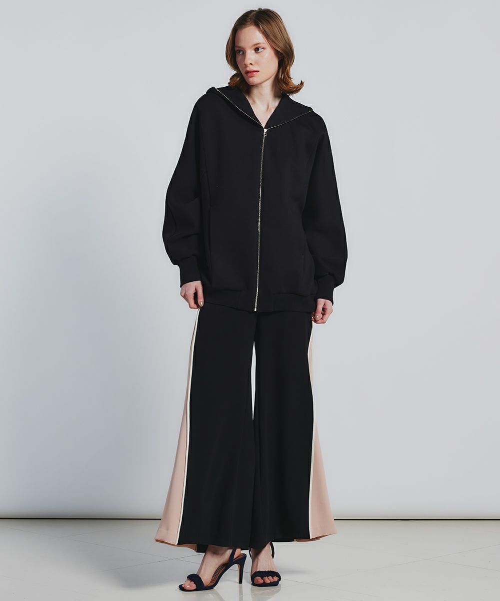ESSENTIAL ワイドスリーブパーカー DOUBLE STANDARD ESSENTIAL / ビッグシルエットフードパーカー ESSENTIAL Night STORE