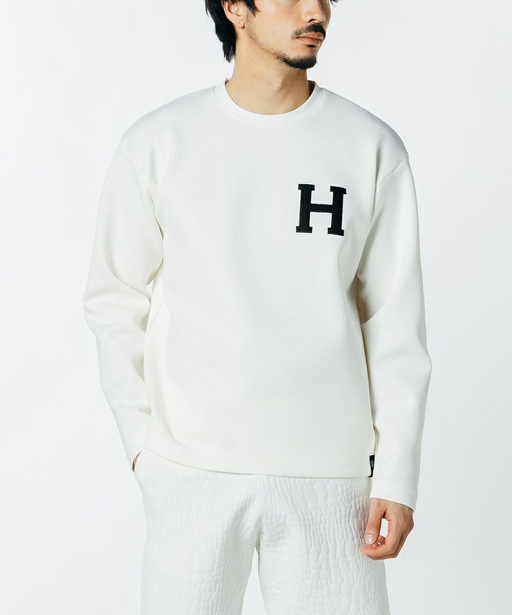未使用級 ダブスタ ディーヒム 2024年 H刺繍スキューバニットブルゾン 黒 D/him H刺繍スキューバニットブルゾン OUTERS Night STORE | ダブル