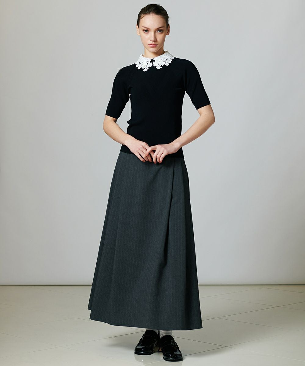 Sov. / パール刺繍ニットトップス TOPS Night STORE | ダブル