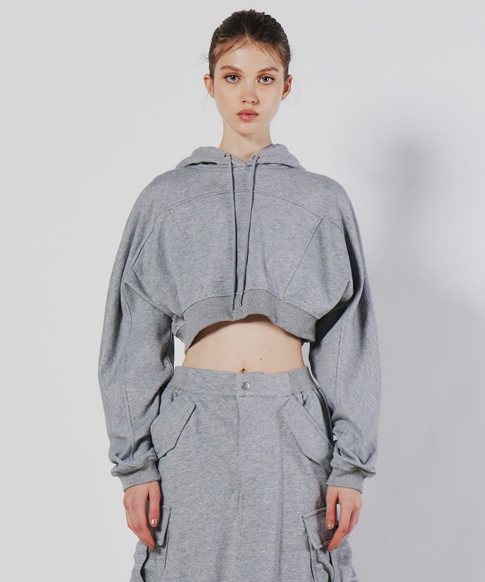 ESSENTIAL / ライト裏毛ショートパーカー(SALE) ESSENTIAL Night STORE