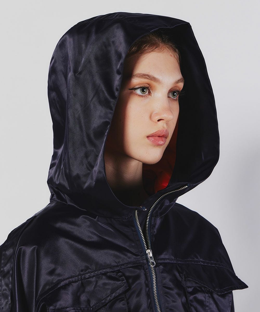 ESSENTIAL / ミリタリーナイロンツイルショートブルゾン(SALE