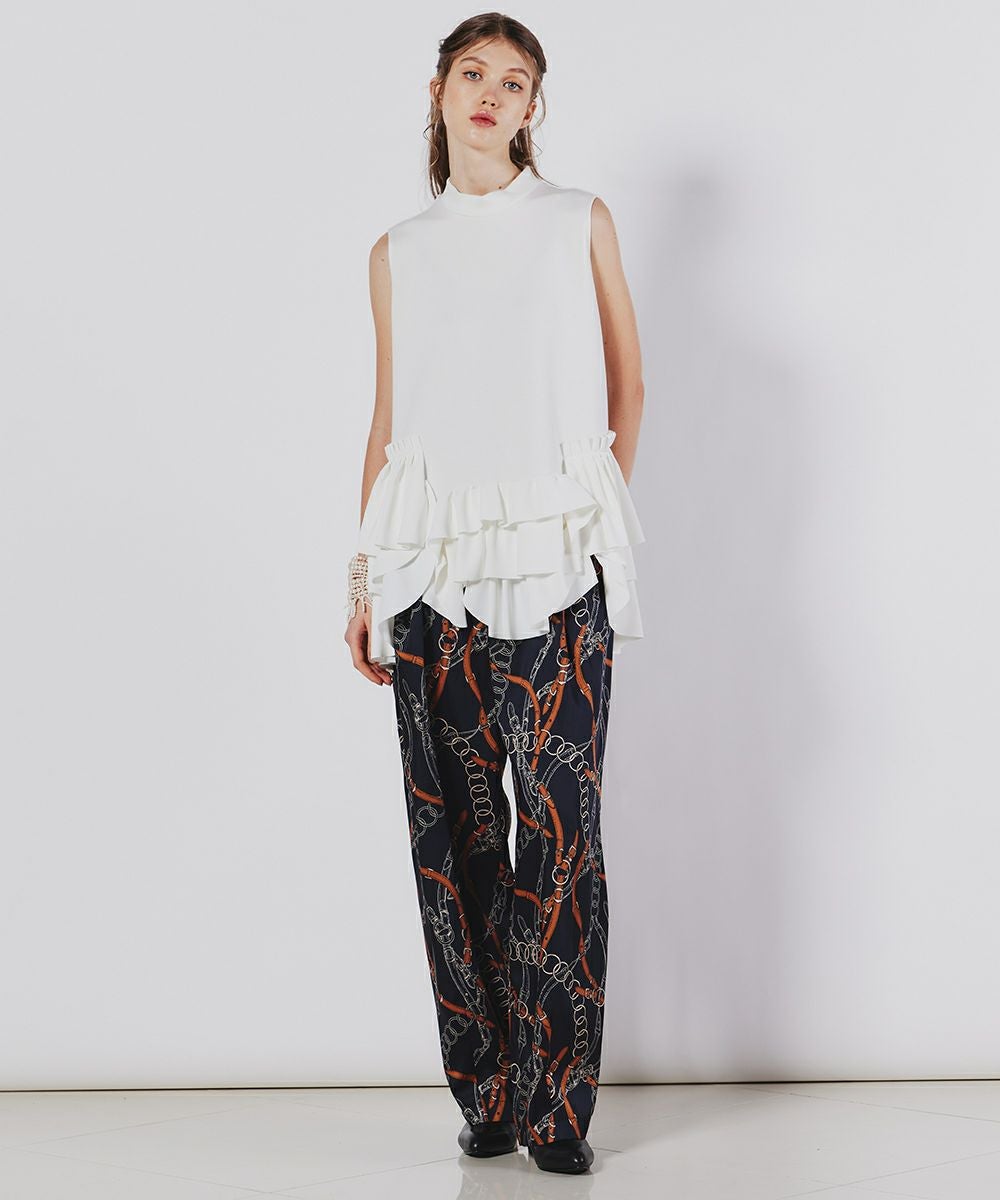 sov トップス Sov. / ツイルドッキングフリルトップス TOPS Night STORE | ダブル