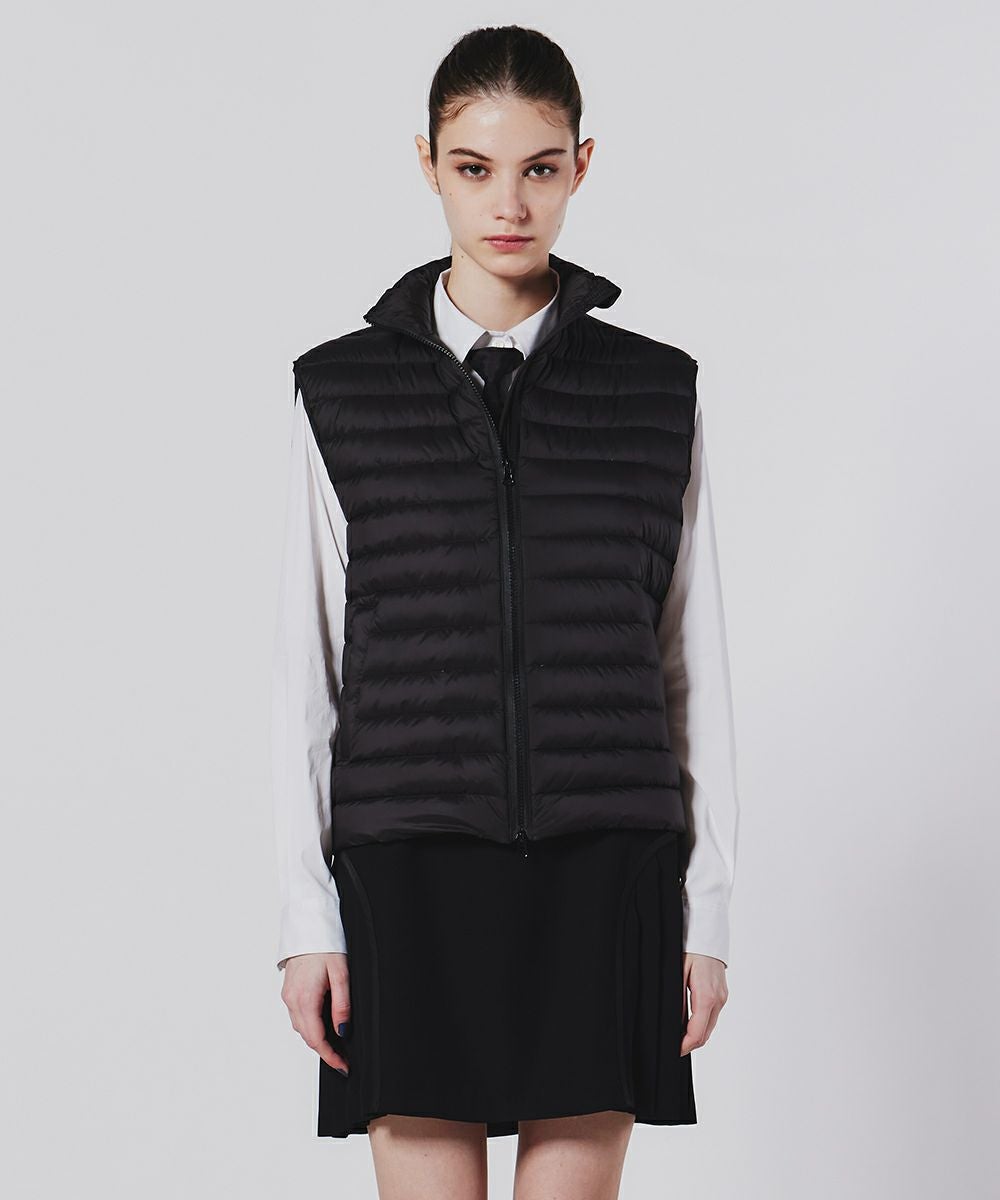 ダブルスタンダードクロージング 36 ダークネイビー 濃紺 ファー付ダウンベスト 24aw_cc_pre | Night STORE | ダブルスタンダードクロージング公式通販