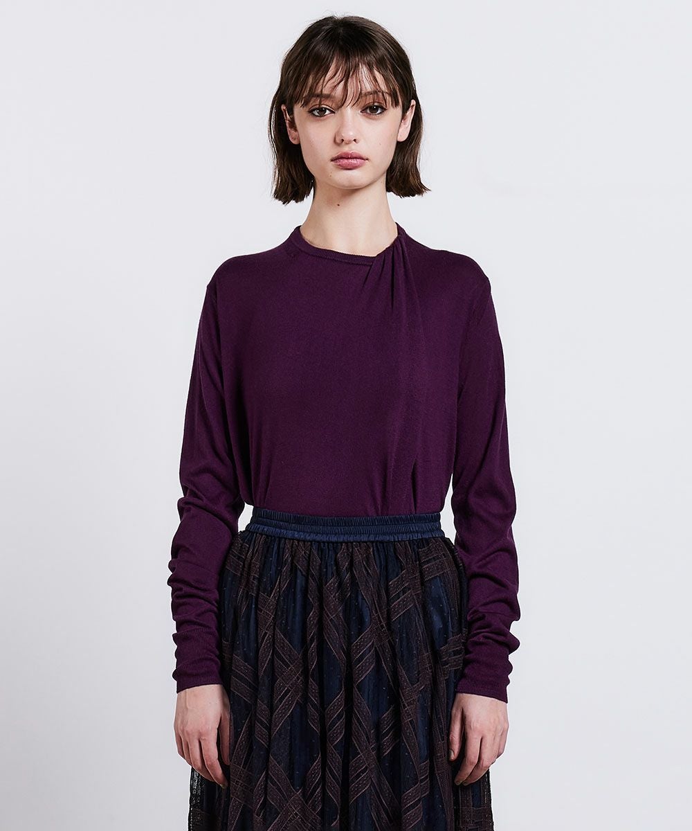 Sov. / シルクカシミヤボレロ風ニット(SALE) Sov. Night STORE