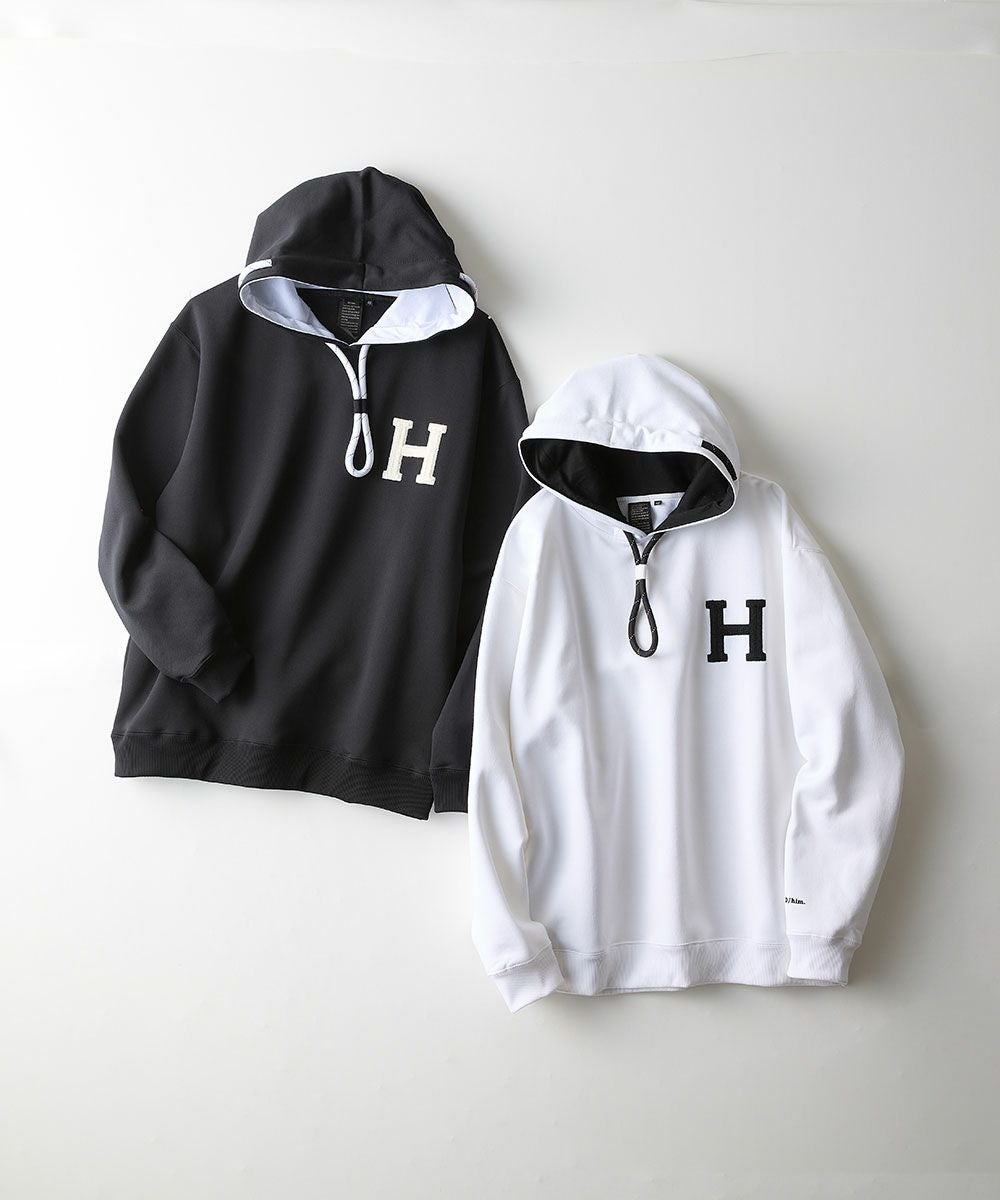 D/him H刺繍パーカー　Lサイズ　✨人気✨ D/him H刺繍裏起毛パーカー TOPS Night STORE | ダブルスタンダード