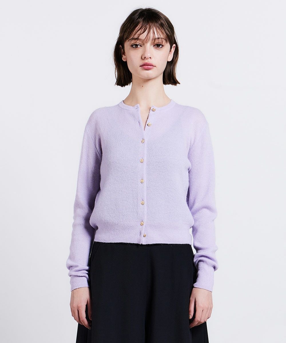 Sov. / モヘアクルーネックニットカーディガン(SALE) TOPS Night STORE