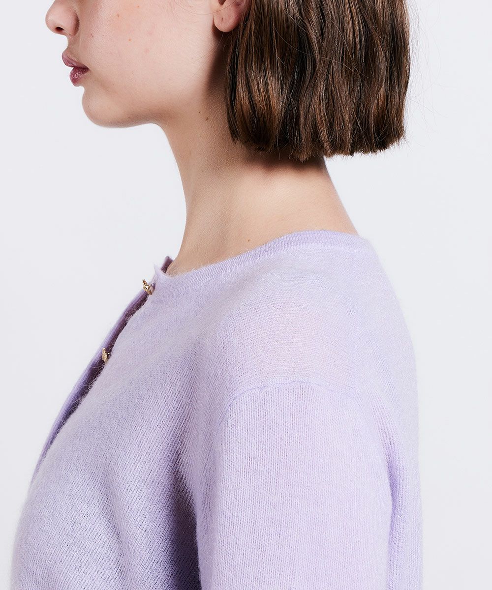 Sov. / モヘアクルーネックニットカーディガン(SALE) TOPS Night STORE