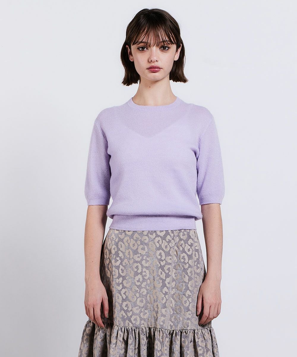 Sov. / モヘアクルーネックニットカーディガン(SALE) TOPS Night STORE