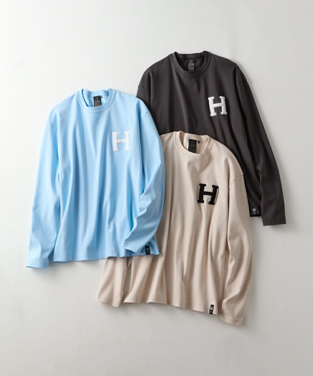 D/him H刺繍フライスロンT（WEB限定） TOPS Night STORE | ダブル