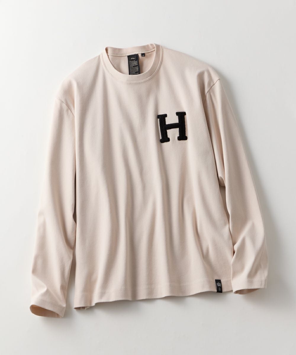 D/him H刺繍フライスロンT（WEB限定） TOPS Night STORE | ダブル