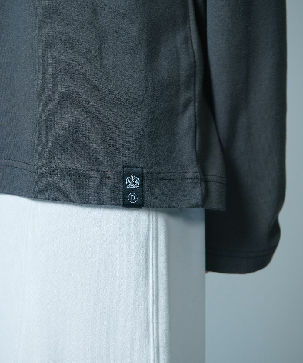 D/him H刺繍フライスロンT（WEB限定） TOPS Night STORE | ダブル