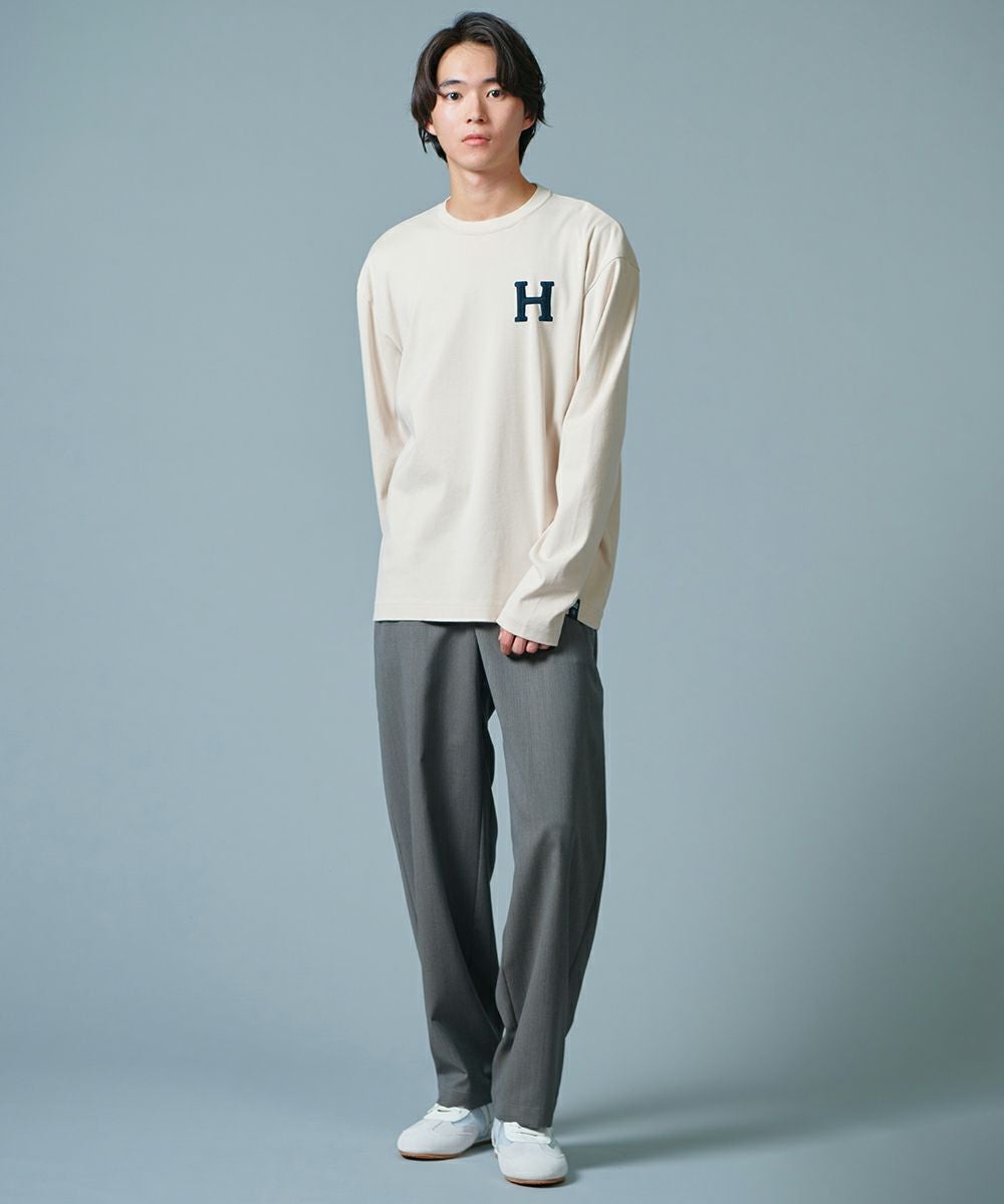 D/him H刺繍フライスロンT（WEB限定） TOPS Night STORE | ダブル