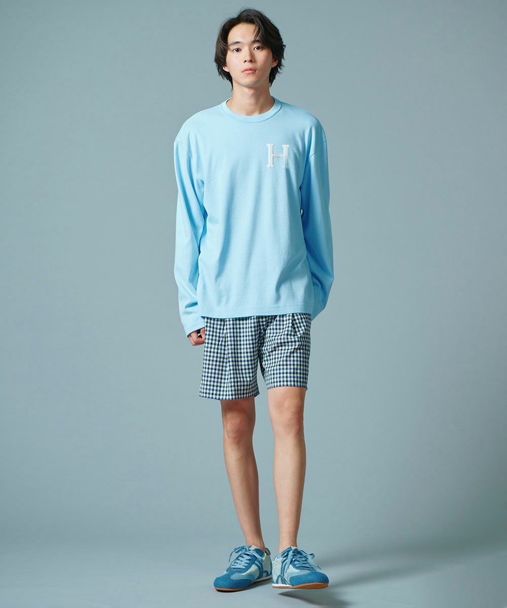 D/him H刺繍フライスロンT（WEB限定） TOPS Night STORE | ダブル