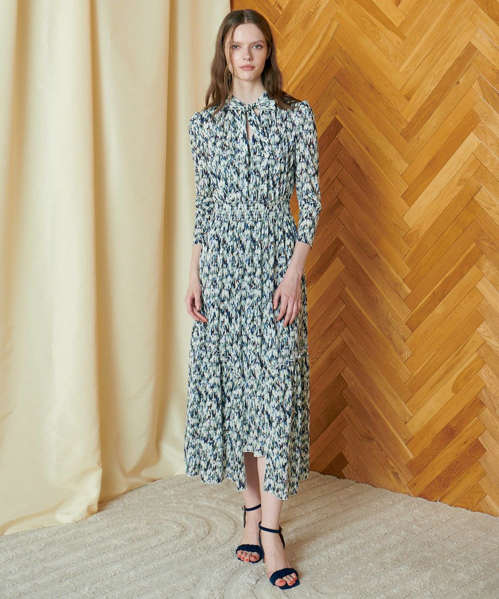 CORCOVADO / Polyester Jersey ボウタイドレス(SALE) DRESS Night