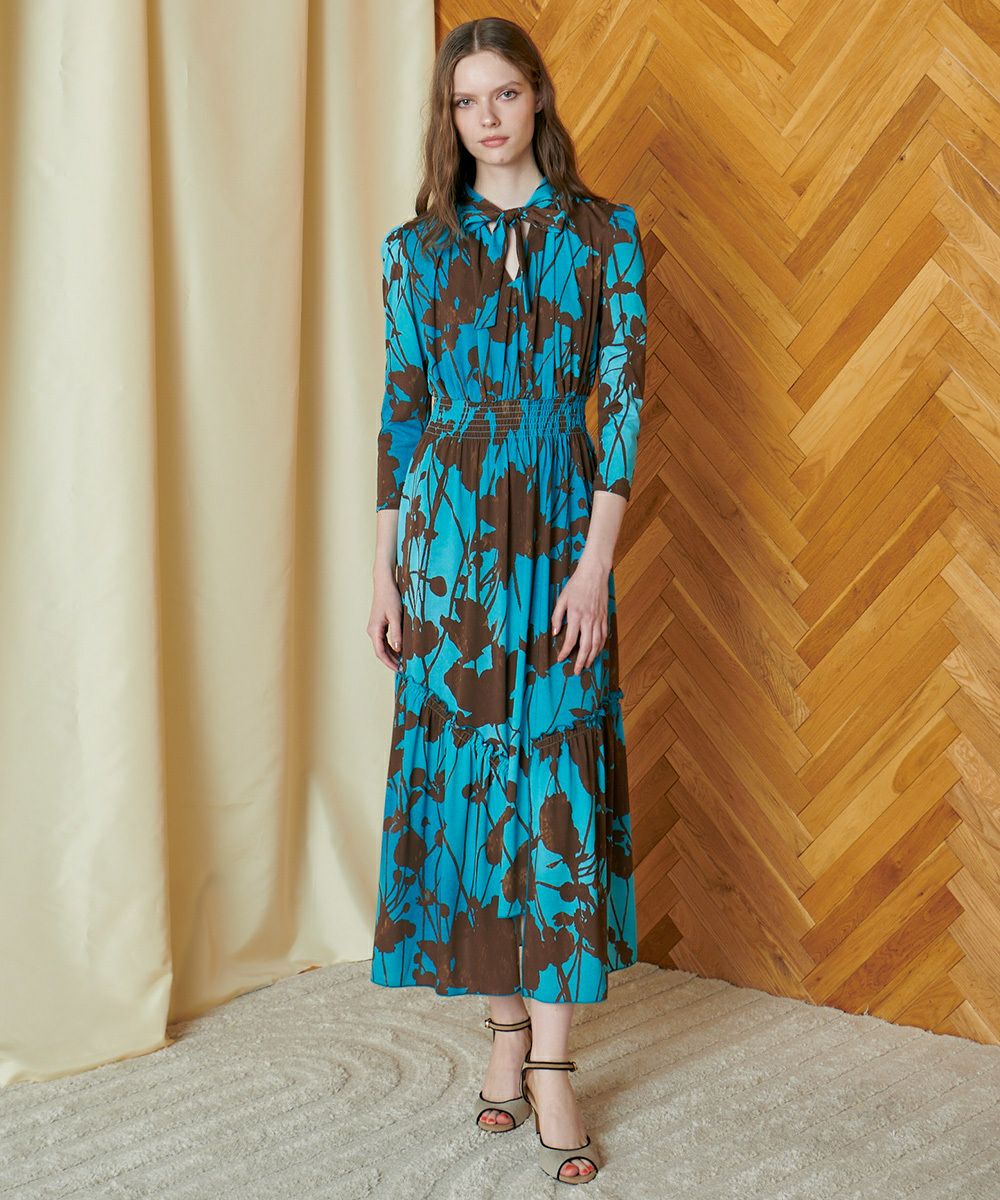 CORCOVADO / Polyester Jersey ボウタイドレス(SALE) DRESS Night