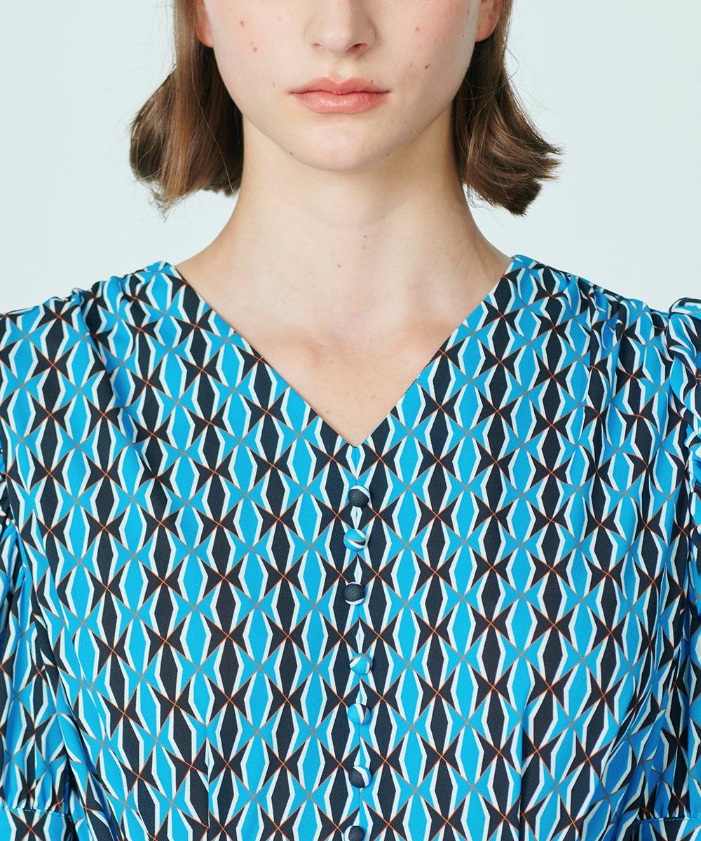 CORCOVADO / Polyester Jersey パフスリーブドレス(SALE) DRESS Night