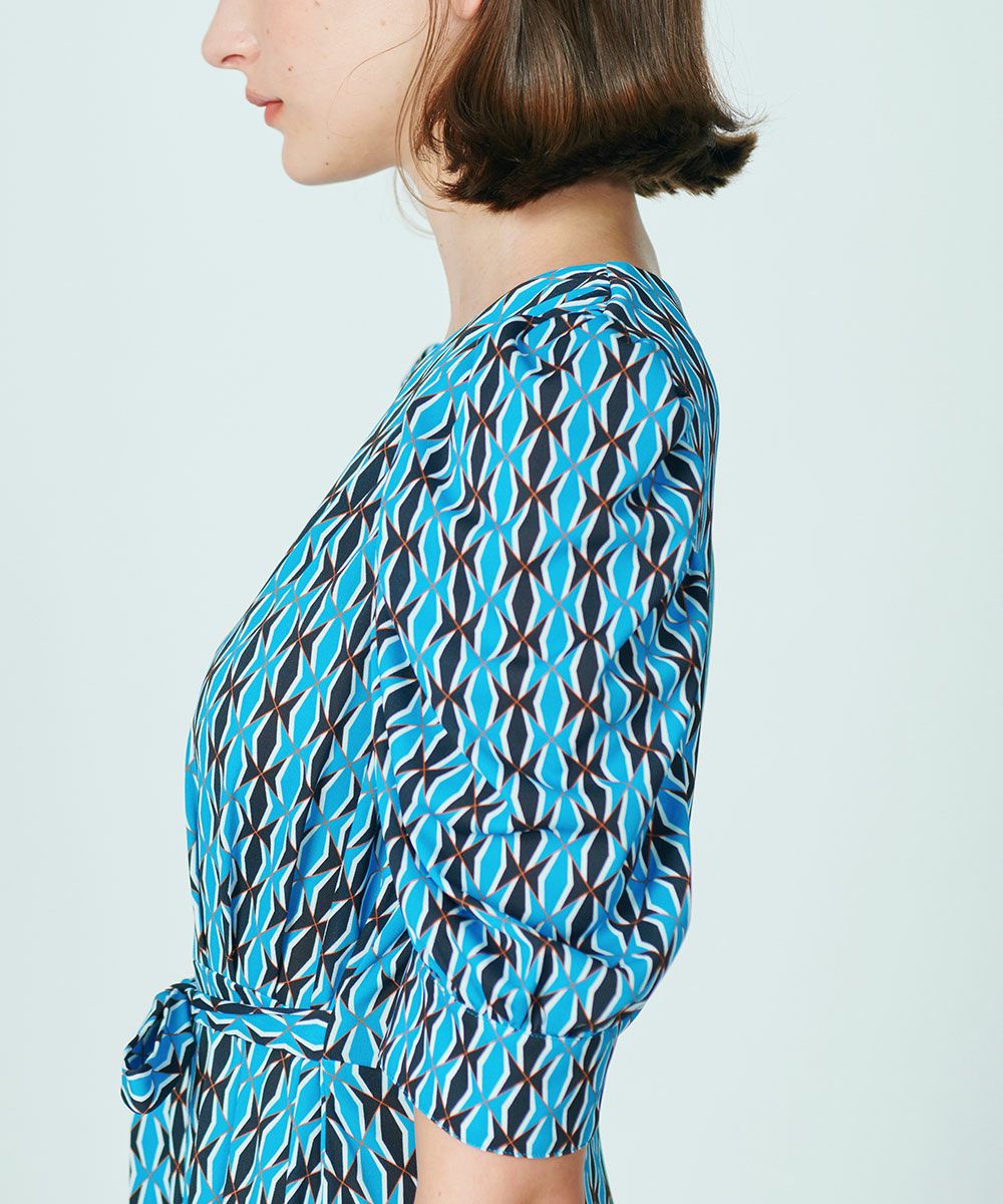 CORCOVADO / Polyester Jersey パフスリーブドレス(SALE) DRESS Night