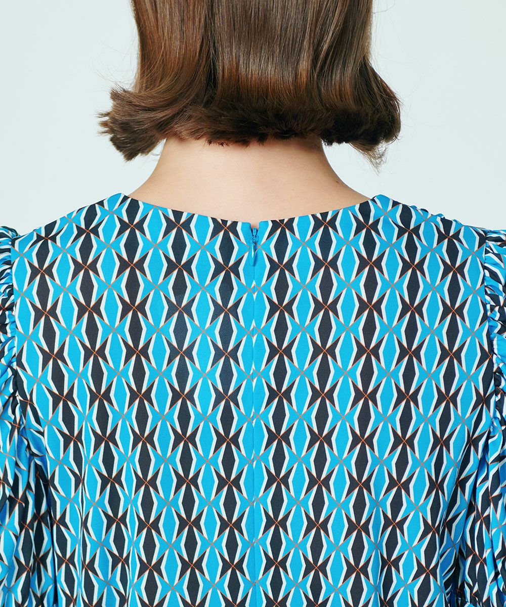 CORCOVADO / Polyester Jersey パフスリーブドレス(SALE) DRESS Night