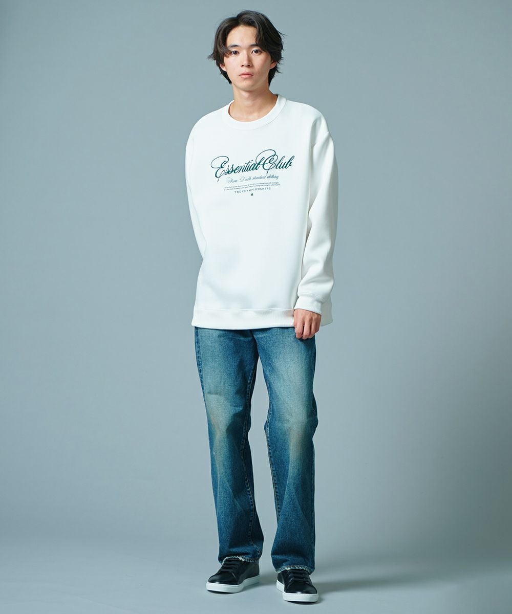 D/him ESSENTIAL 刺繍ダンボールニットプルオーバー TOPS Night STORE