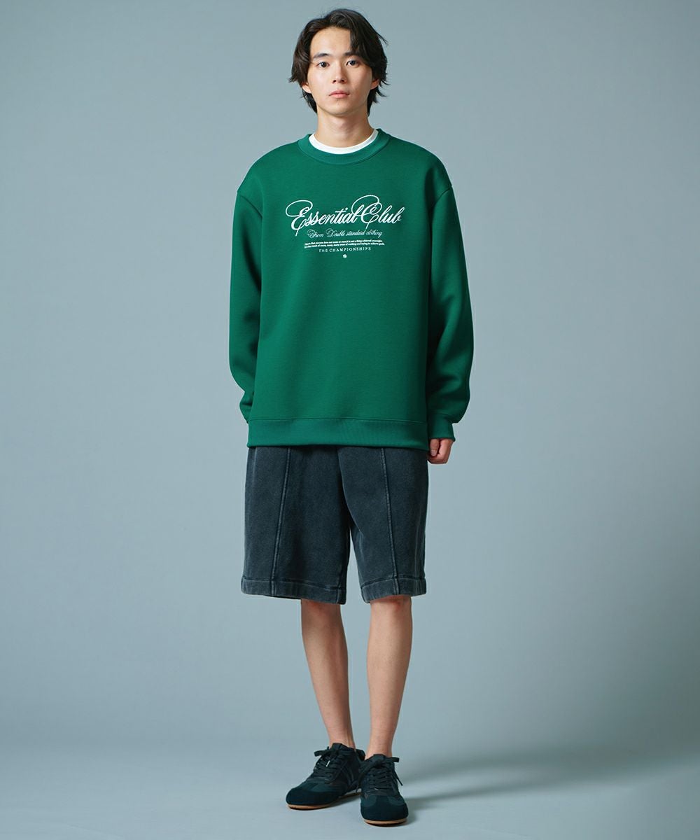 D/him ESSENTIAL 刺繍ダンボールニットプルオーバー TOPS Night STORE