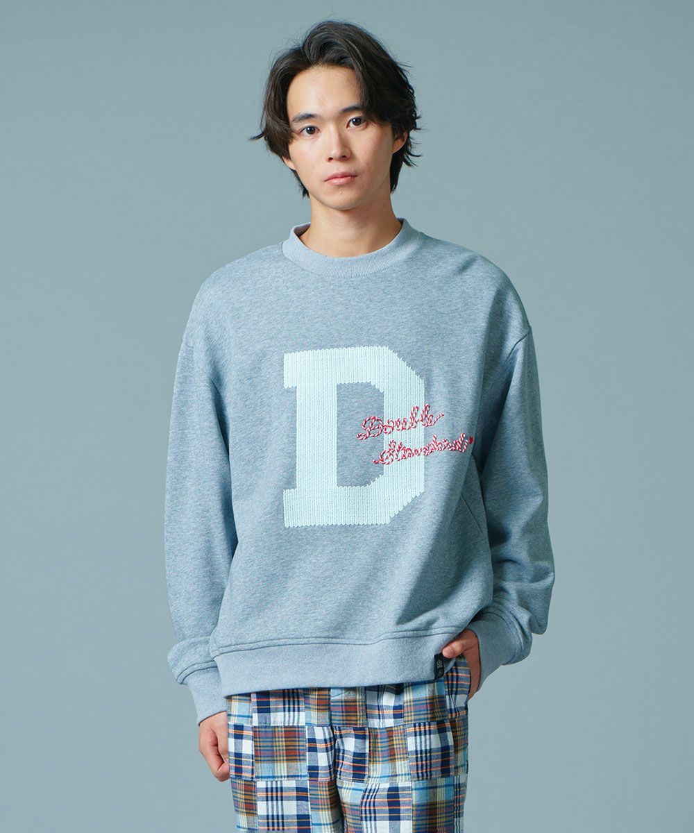 ディーヒム ダブルスタンダードクロージング ロゴ刺繍D/him. D/him Dロゴ刺繍コットン裏毛プルオーバー TOPS Night STORE | ダブル