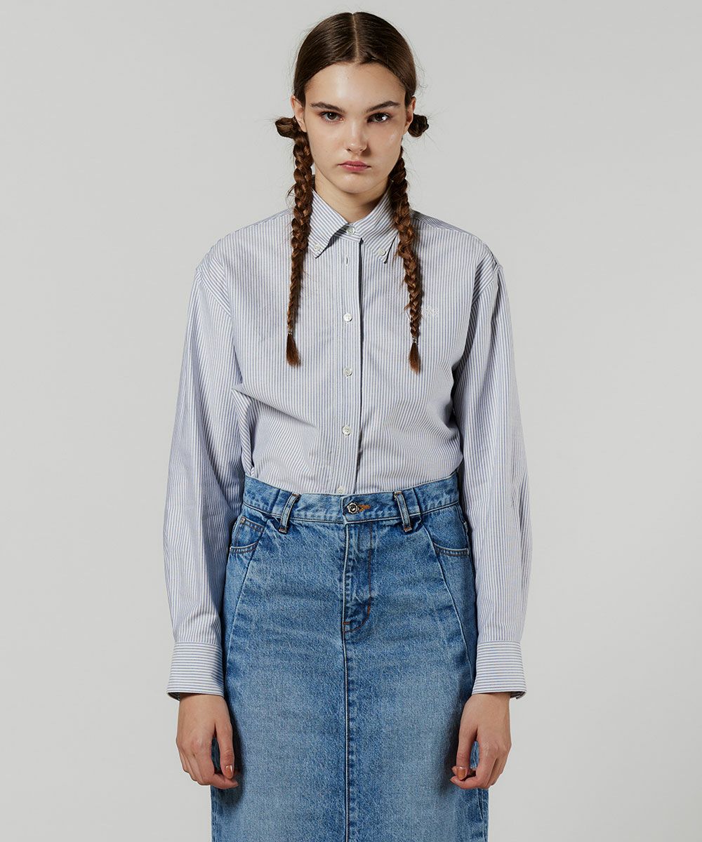 ダブルスタンダードクロージング　シャツ　サイズ36 DSC/ オックスフォードクロップドシャツ(SALE) TOPS Night STORE