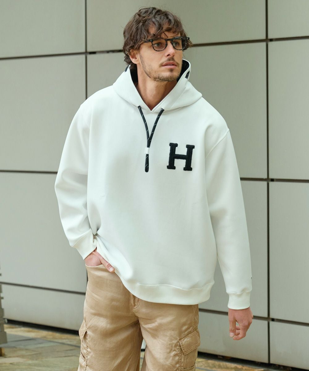 D/HIM H刺繍ダンボールニットパーカー　XL D/him H刺繍ダンボールニットパーカー TOPS Night STORE | ダブル