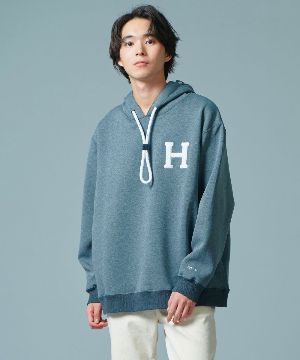 D/him H刺繍ダンボールニットパーカー TOPS Night STORE | ダブル