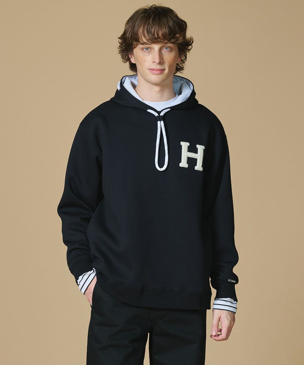 D/HIM H刺繍ダンボールニットパーカー　XL D/him H刺繍ダンボールニットパーカー TOPS Night STORE | ダブル