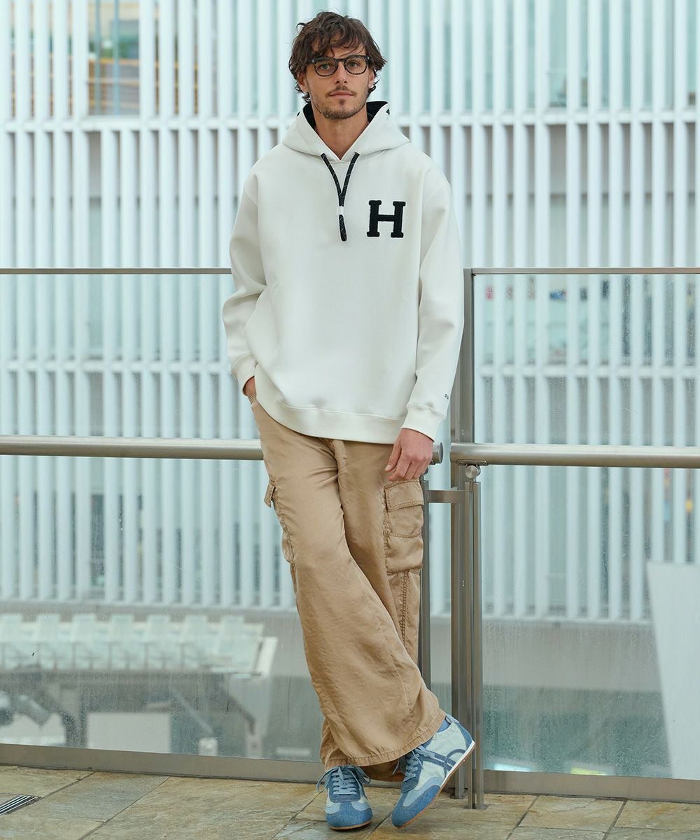 D/him H刺繍ダンボールニットパーカー TOPS Night STORE | ダブル D/him H刺繍ダンボールニットパーカー TOPS Night STORE | ダブル