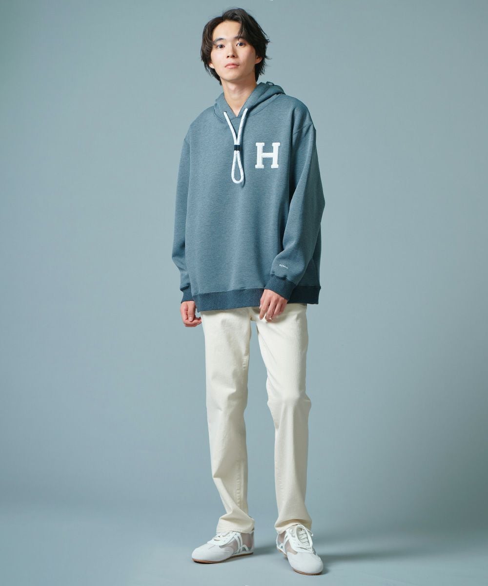 D/him H刺繍ダンボールニットパーカー TOPS Night STORE | ダブル