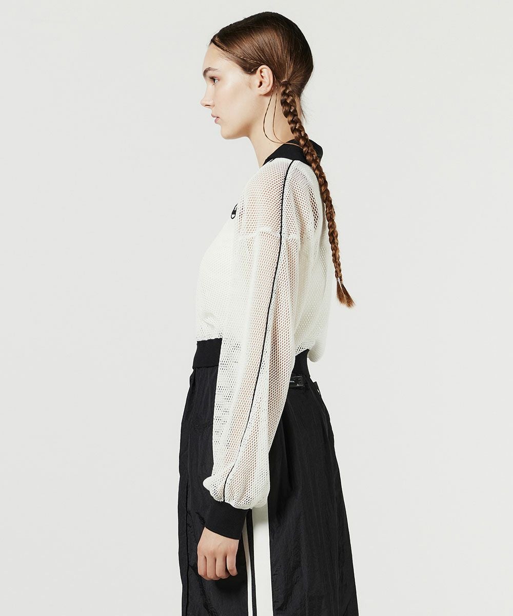 ESSENTIAL / メッシュスキッパープルオーバー(SALE) TOPS Night STORE