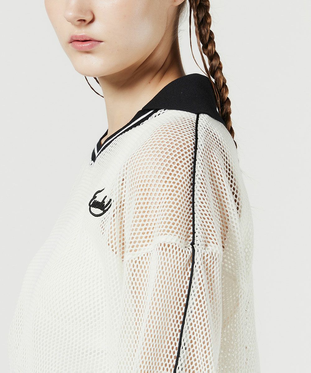 ESSENTIAL / メッシュスキッパープルオーバー(SALE) TOPS Night STORE