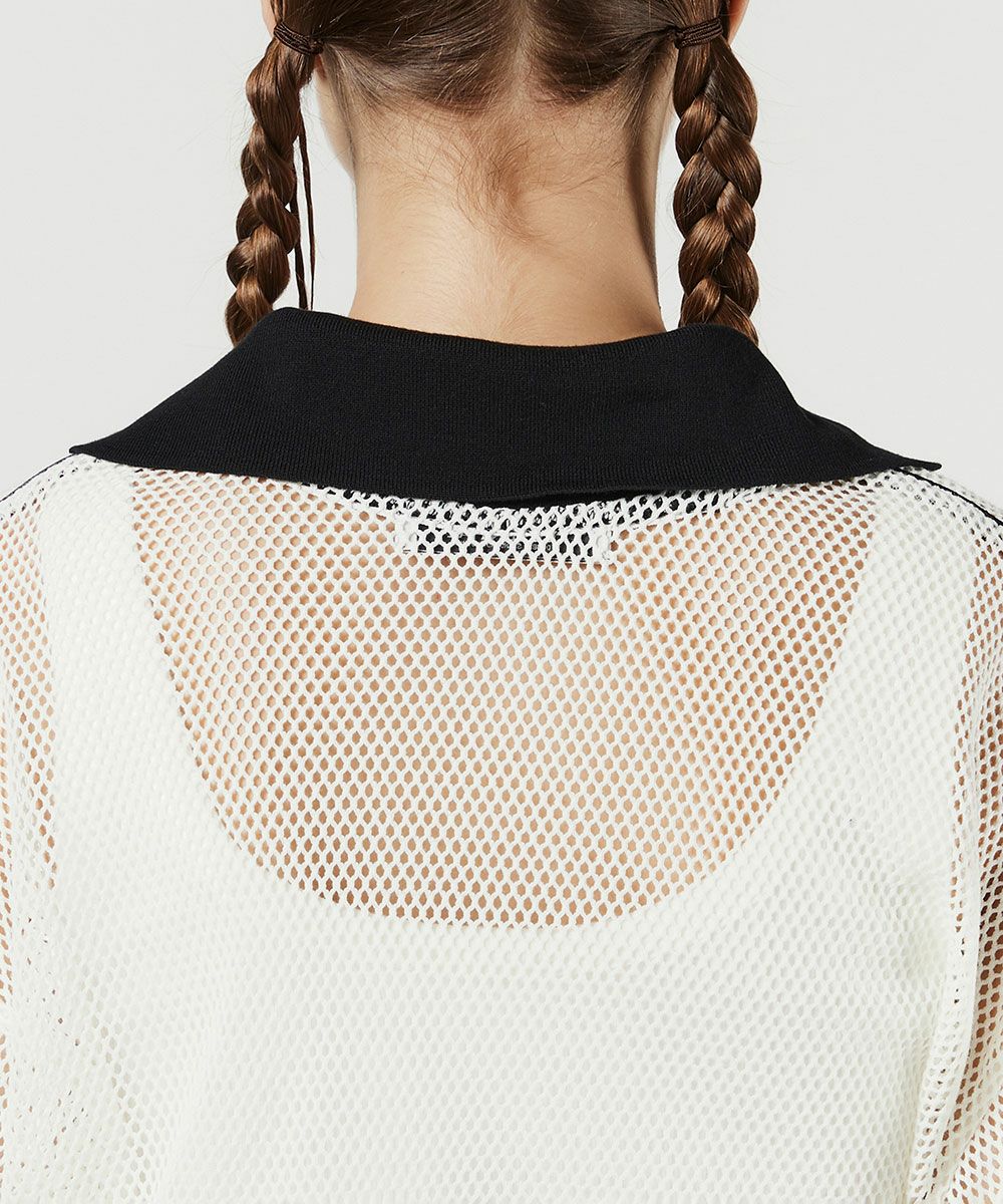DOUBLE STANDARD CLOTHING - 新品　ダブルスタンダードクロージング メッシュスキッパープルオーバー　オフ ESSENTIAL / メッシュスキッパープルオーバー(SALE) TOPS Night STORE