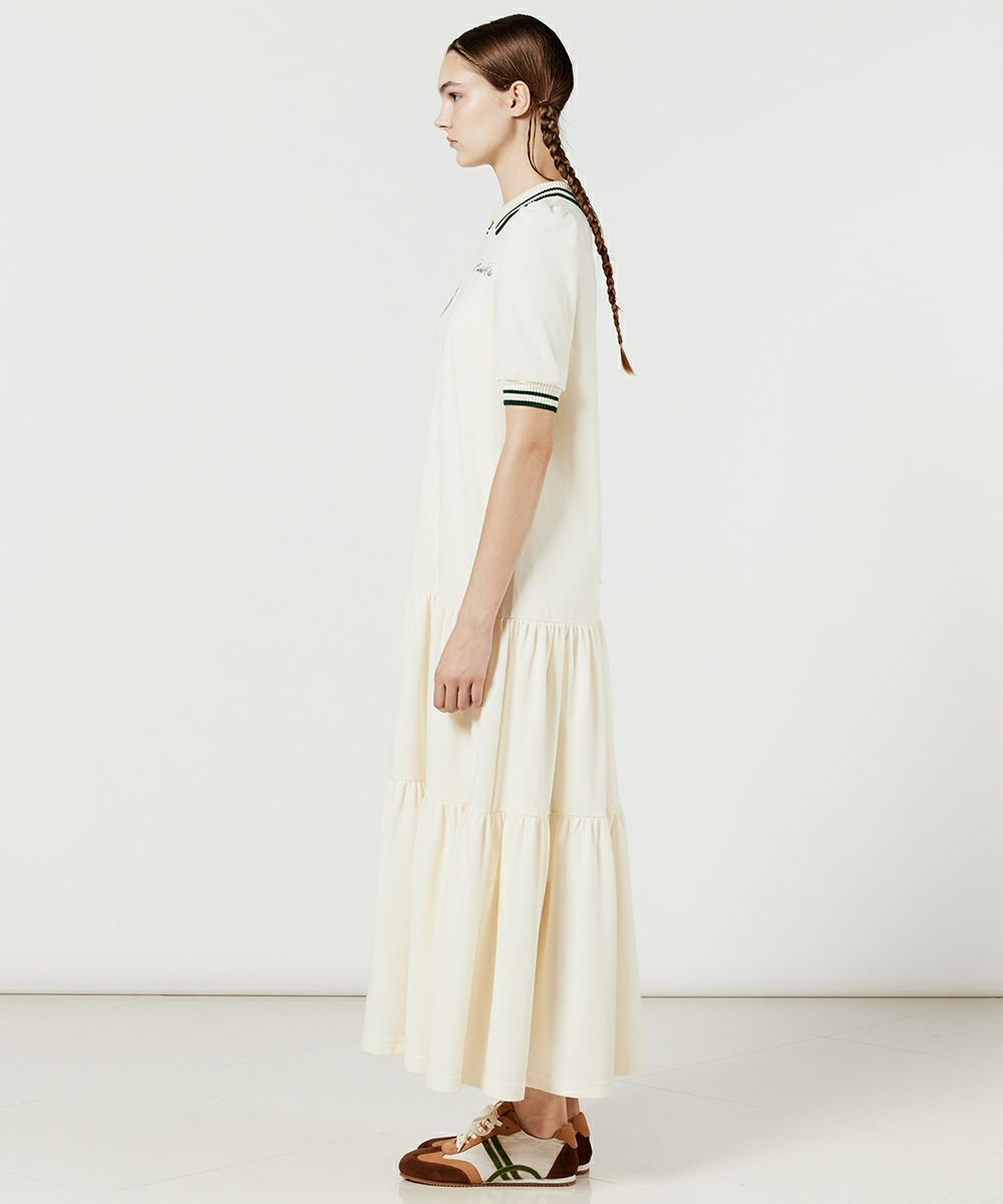 ESSENTIAL / カノコジャージティアードポロワンピース DRESS Night