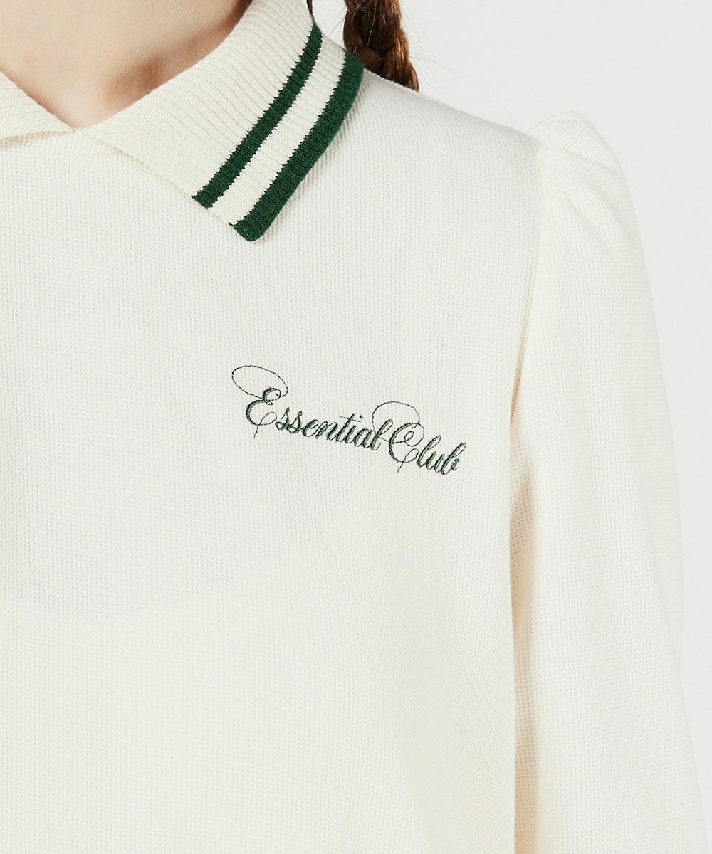 ESSENTIAL / カノコジャージティアードポロワンピース DRESS Night