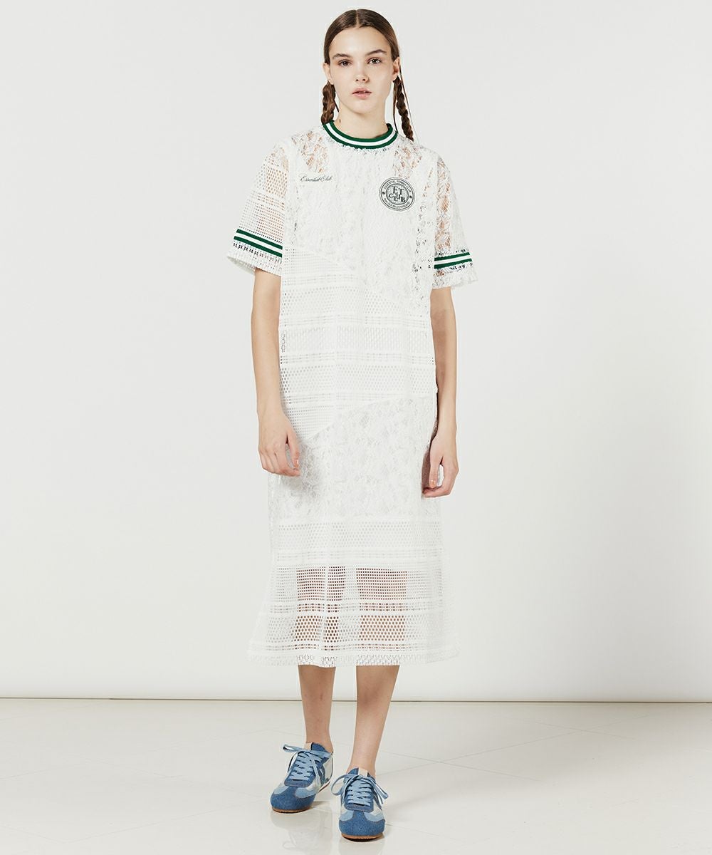 ESSENTIAL / ドッキングレースシアーワンピース(SALE) DRESS Night