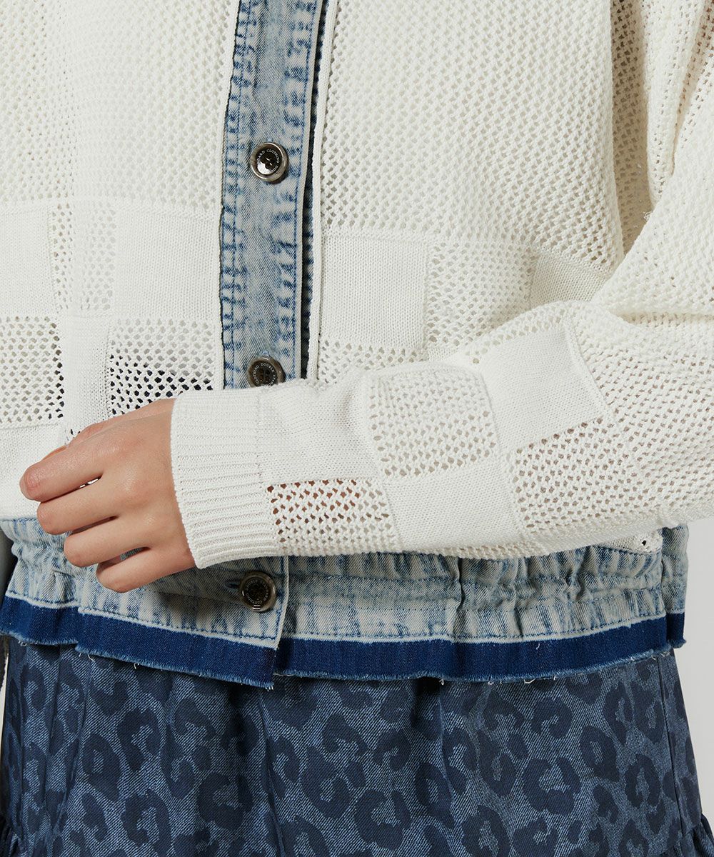 DSC / ドッキングニットカーディガン TOPS Night STORE | ダブル