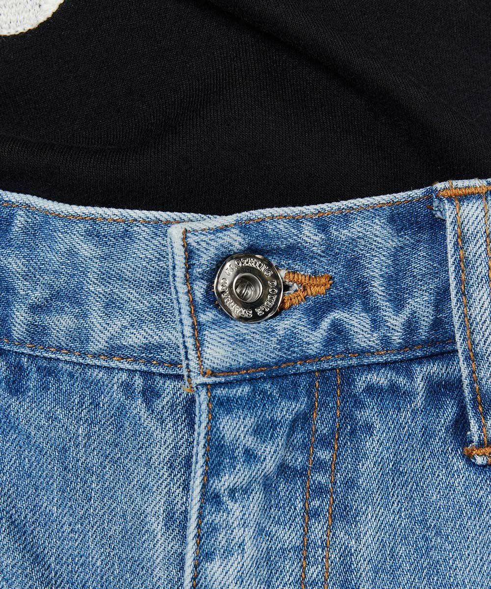 DSC / ウエストフリルワイドデニムパンツ BOTTOMS Night STORE
