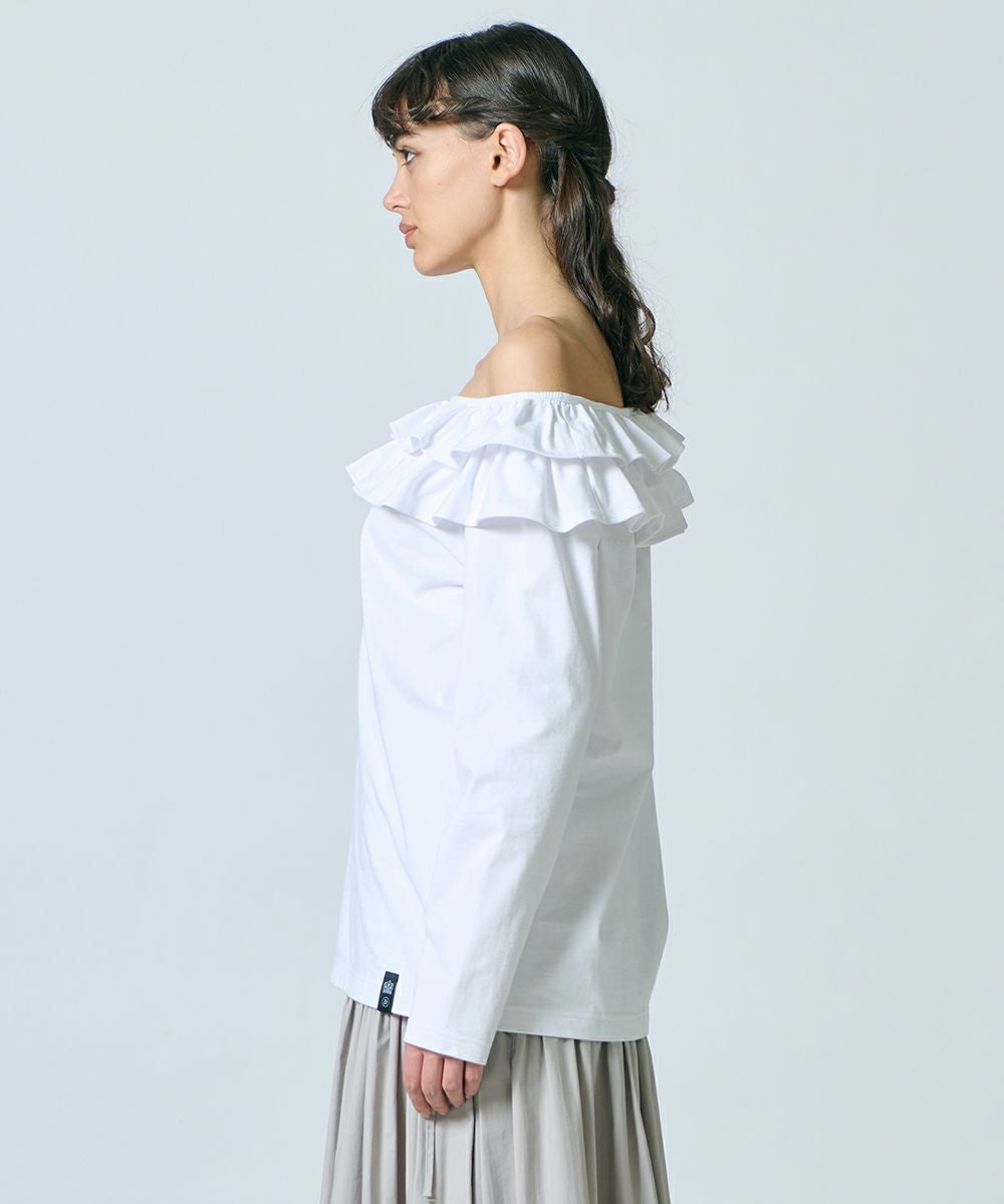 DSC / オフショルダーフリルトップス（WEB限定）(SALE) TOPS Night