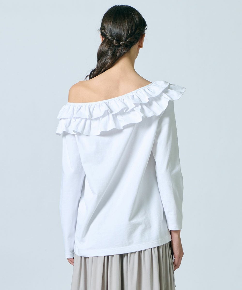 DSC / オフショルダーフリルトップス（WEB限定）(SALE) TOPS Night